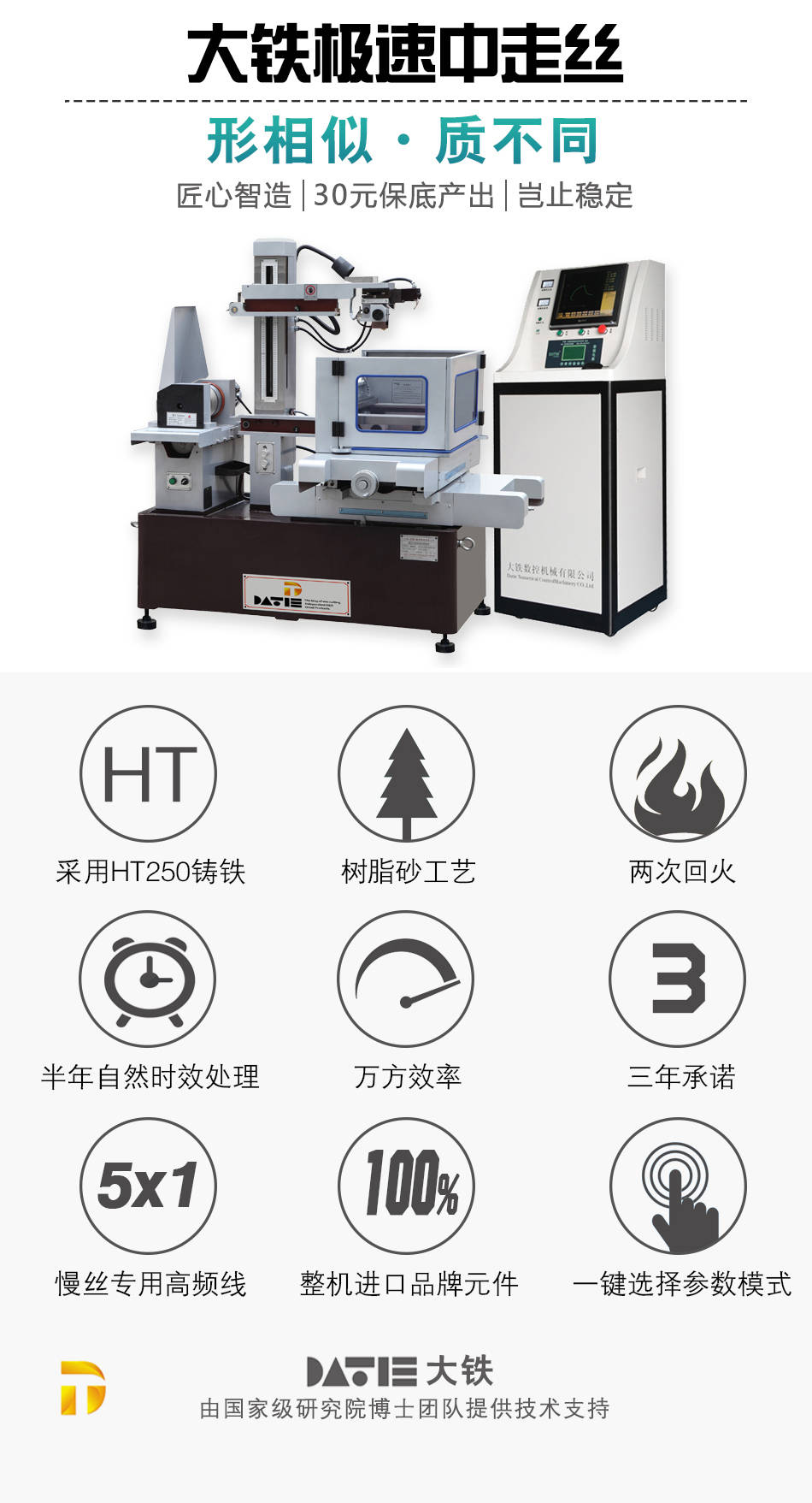 电火花线切割加工示意图